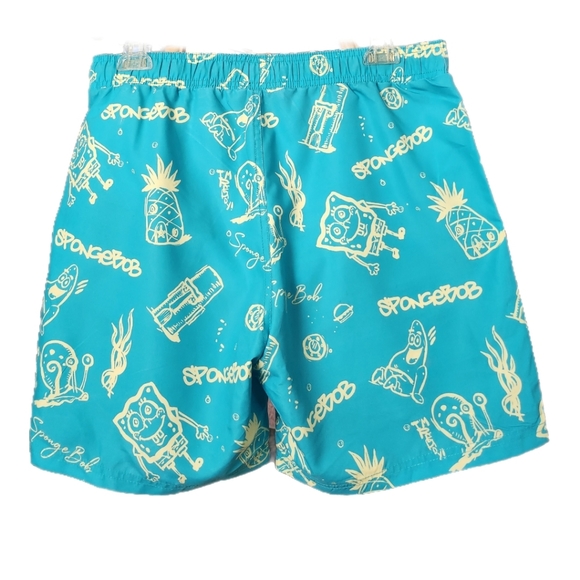 NICKELODEON  MEN'S  SPONGEBOB SWIM TRUNKS NWOT SIZE L - Picture 3 of 4